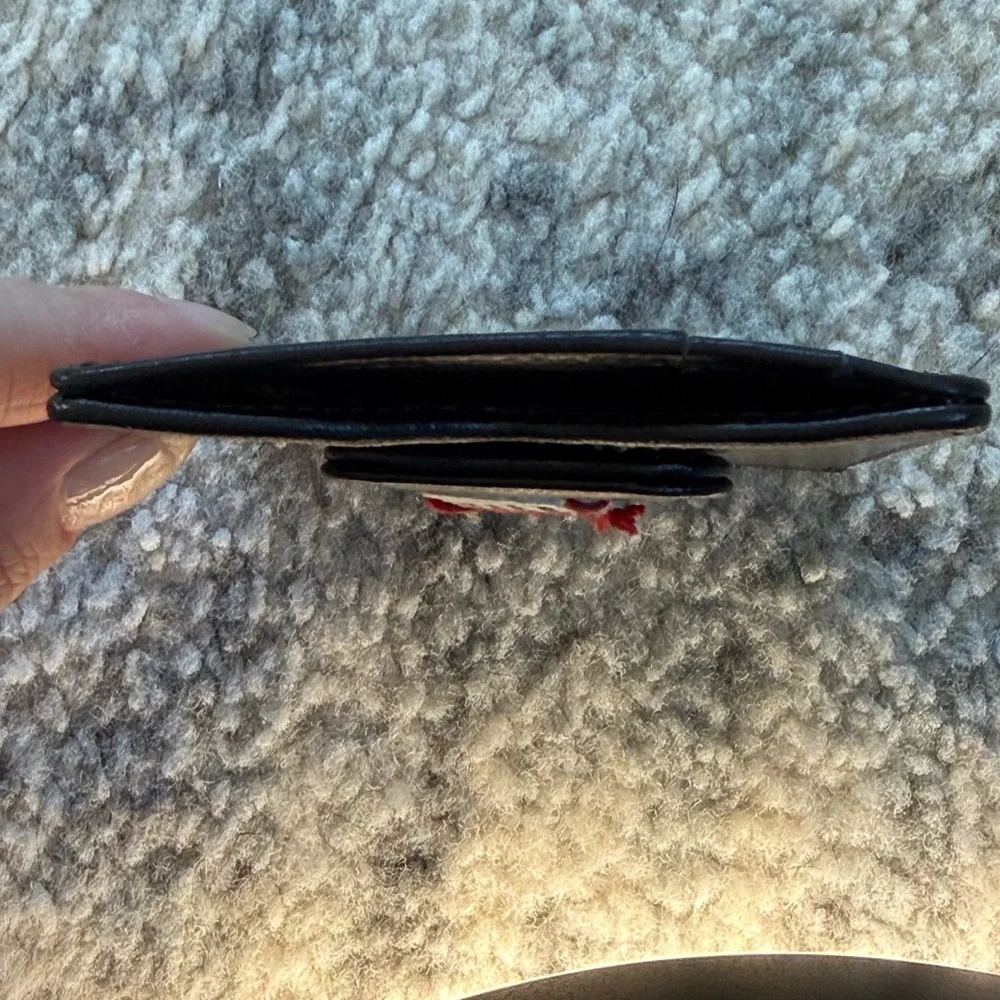 New York Mets Game Used Baseball Money Clip Wallet